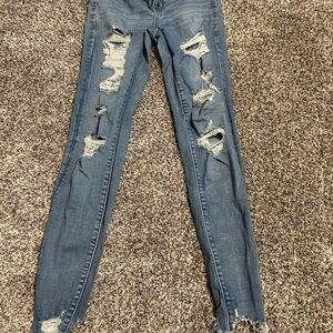 Distressed Blue Jeans for Women